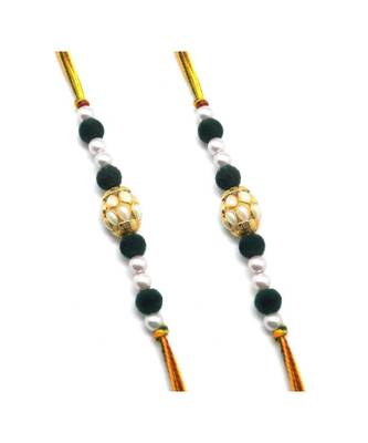 Multicolor Jewellery Designer Fancy Stylish Beautiful Combo (Set Of 2) Rakhi For Brother 1