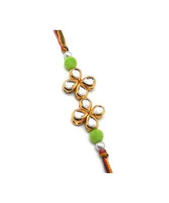 Multicolor Jewellery Designer Fancy Stylish Beautiful Rakhi For Brother 1