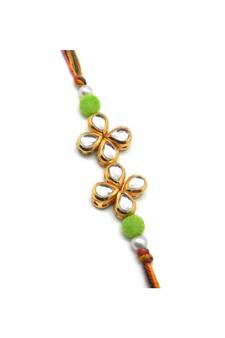 Multicolor Jewellery Designer Fancy Stylish Beautiful Rakhi For Brother