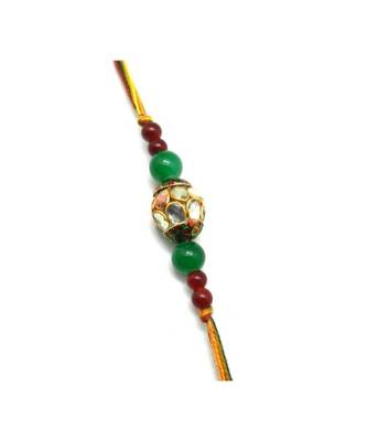 Multicolor Jewellery Designer Fancy Stylish Beautiful Rakhi For Brother 1