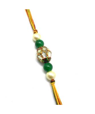 Multicolor Jewellery Designer Fancy Stylish Beautiful Rakhi For Brother 1