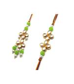 Multicolor Jewellery Designer Fancy Stylish Beautiful Rakhi 
Combo Rakhi Set For Bhaiya And Bhabhi