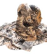 Justkartit Women'S Party Wear Jersey Stretchable Material Printed Hijab Scarf Dupatta