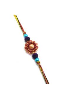 Multicolor Jewellery Designer Fancy Stylish Beautiful Rakhi For Brother