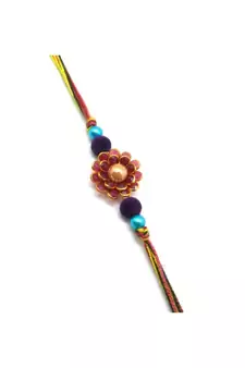 Multicolor Jewellery Designer Fancy Stylish Beautiful Rakhi For Brother