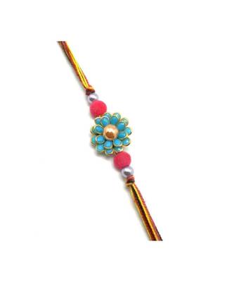 Multicolor Jewellery Designer Fancy Stylish Beautiful Rakhi For Brother 1