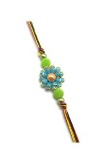 Multicolor Jewellery Designer Fancy Stylish Beautiful Rakhi For Brother