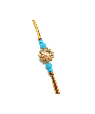 Multicolor Jewellery Designer Fancy Stylish Beautiful Rakhi For Brother 1