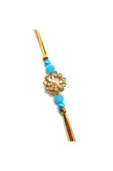 Multicolor Jewellery Designer Fancy Stylish Beautiful Rakhi For Brother