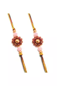 Multicolor Jewellery Designer Fancy Stylish Beautiful Combo (Set Of 2) Rakhi For Brother