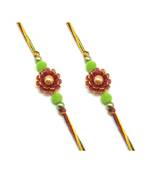 Multicolor Jewellery Designer Fancy Stylish Beautiful Combo (Set Of 2) Rakhi For Brother