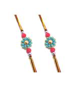 Multicolor Jewellery Designer Fancy Stylish Beautiful Combo (Set Of 2) Rakhi For Brother