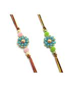 Multicolor Jewellery Designer Fancy Stylish Beautiful Combo (Set Of 2) Rakhi For Brother