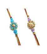 Multicolor Jewellery Designer Fancy Stylish Beautiful Combo (Set Of 2) Rakhi For Brother