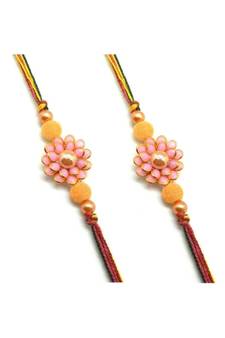 Multicolor Jewellery Designer Fancy Stylish Beautiful Combo (Set Of 2) Rakhi For Brother