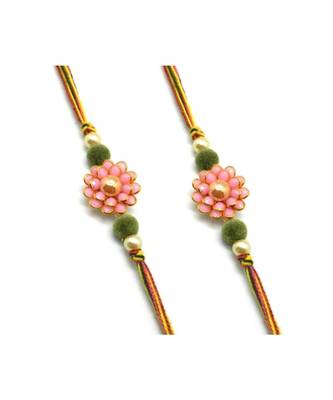 Multicolor Jewellery Designer Fancy Stylish Beautiful Combo (Set Of 2) Rakhi For Brother 1