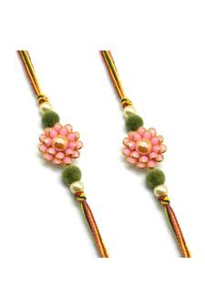 Multicolor Jewellery Designer Fancy Stylish Beautiful Combo (Set Of 2) Rakhi For Brother