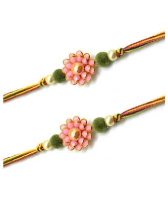 Multicolor Jewellery Designer Fancy Stylish Beautiful Combo (Set Of 2) Rakhi For Brother 2