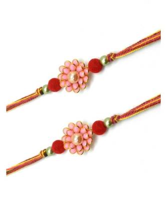 Multicolor Jewellery Designer Fancy Stylish Beautiful Combo (Set Of 2) Rakhi For Brother 2