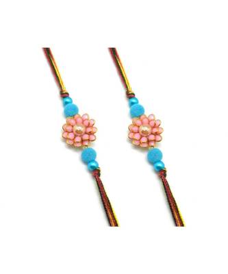 Multicolor Jewellery Designer Fancy Stylish Beautiful Combo (Set Of 2) Rakhi For Brother 1