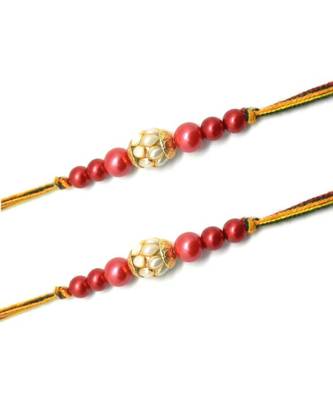 Multicolor Jewellery Designer Fancy Stylish Beautiful Combo (Set Of 2) Rakhi For Brother 2