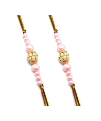 Multicolor Jewellery Designer Fancy Stylish Beautiful Combo (Set Of 2) Rakhi For Brother 1
