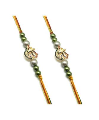 Multicolor Jewellery Designer Fancy Stylish Beautiful Combo (Set Of 2) Rakhi For Brother 1