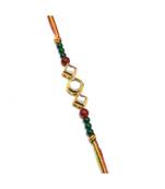 Multicolor Jewellery Designer Fancy Stylish Beautiful Rakhi For Brother