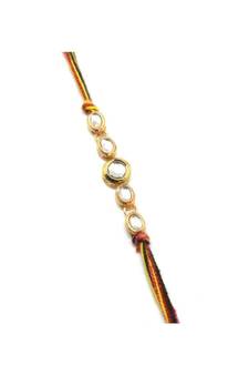 Multicolor Jewellery Designer Fancy Stylish Beautiful Rakhi For Brother