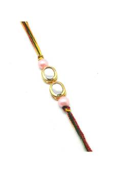 Multicolor Jewellery Designer Fancy Stylish Beautiful Rakhi For Brother