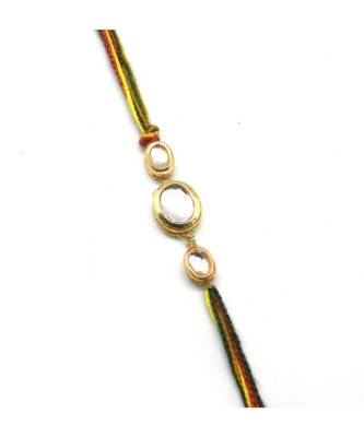 Multicolor Jewellery Designer Fancy Stylish Beautiful Rakhi For Brother 1