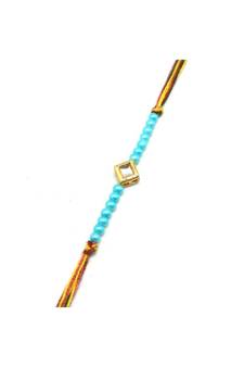 Multicolor Jewellery Designer Fancy Stylish Beautiful Rakhi For Brother