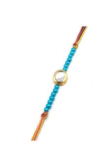 Multicolor Jewellery Designer Fancy Stylish Beautiful Rakhi For Brother