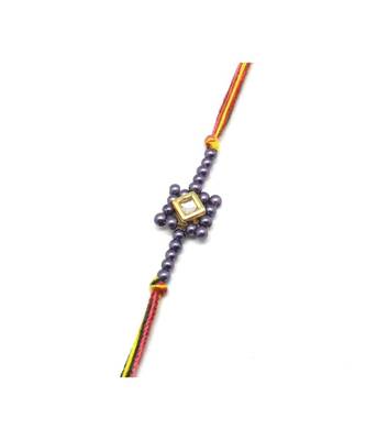 Multicolor Jewellery Designer Fancy Stylish Beautiful Rakhi For Brother 1