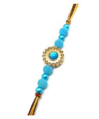 Multicolor Jewellery Designer Fancy Stylish Beautiful Rakhi For Brother 1