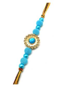 Multicolor Jewellery Designer Fancy Stylish Beautiful Rakhi For Brother