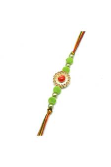 Multicolor Jewellery Designer Fancy Stylish Beautiful Rakhi For Brother
