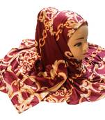 Justkartit Casual Wear Jersey Stretchable Material Printed Hijab Scarf Dupatta