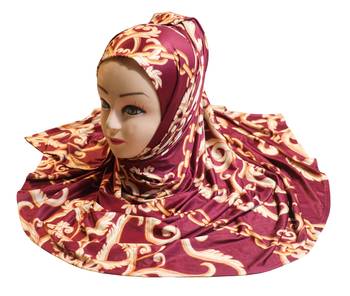 Justkartit Casual Wear Jersey Stretchable Material Printed Hijab Scarf Dupatta 4