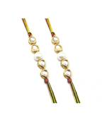 Multicolor Jewellery Designer Fancy Stylish Beautiful Combo (Set Of 2) Rakhi For Brother