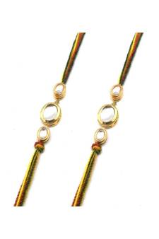 Multicolor Jewellery Designer Fancy Stylish Beautiful Combo (Set Of 2) Rakhi For Brother