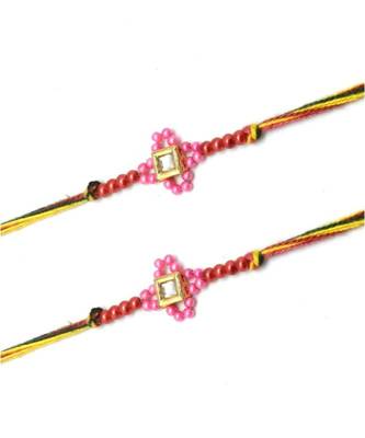 Multicolor Jewellery Designer Fancy Stylish Beautiful Combo (Set Of 2) Rakhi For Brother 2