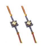 Multicolor Jewellery Designer Fancy Stylish Beautiful Combo (Set Of 2) Rakhi For Brother