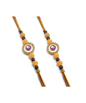 Multicolor Jewellery Designer Fancy Stylish Beautiful Combo (Set Of 2) Rakhi For Brother 1