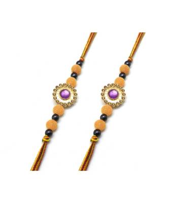 Multicolor Jewellery Designer Fancy Stylish Beautiful Combo (Set Of 2) Rakhi For Brother 2