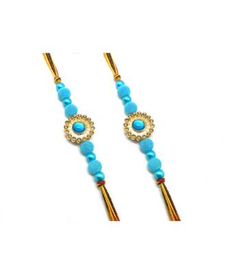 Multicolor Jewellery Designer Fancy Stylish Beautiful Combo (Set Of 2) Rakhi For Brother 1