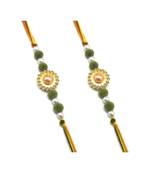 Multicolor Jewellery Designer Fancy Stylish Beautiful Combo (Set Of 2) Rakhi For Brother