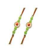 Multicolor Jewellery Designer Fancy Stylish Beautiful Combo (Set Of 2) Rakhi For Brother