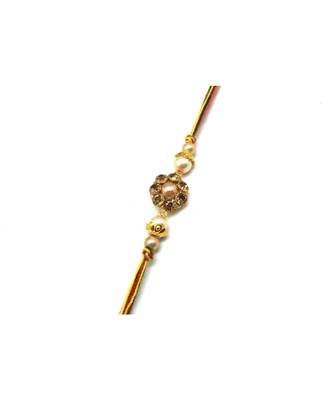 Multicolor Jewellery Designer Fancy Stylish Beautiful Rakhi For Brother 1