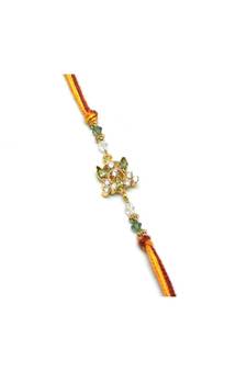 Multicolor Jewellery Designer Fancy Stylish Beautiful Rakhi For Brother
